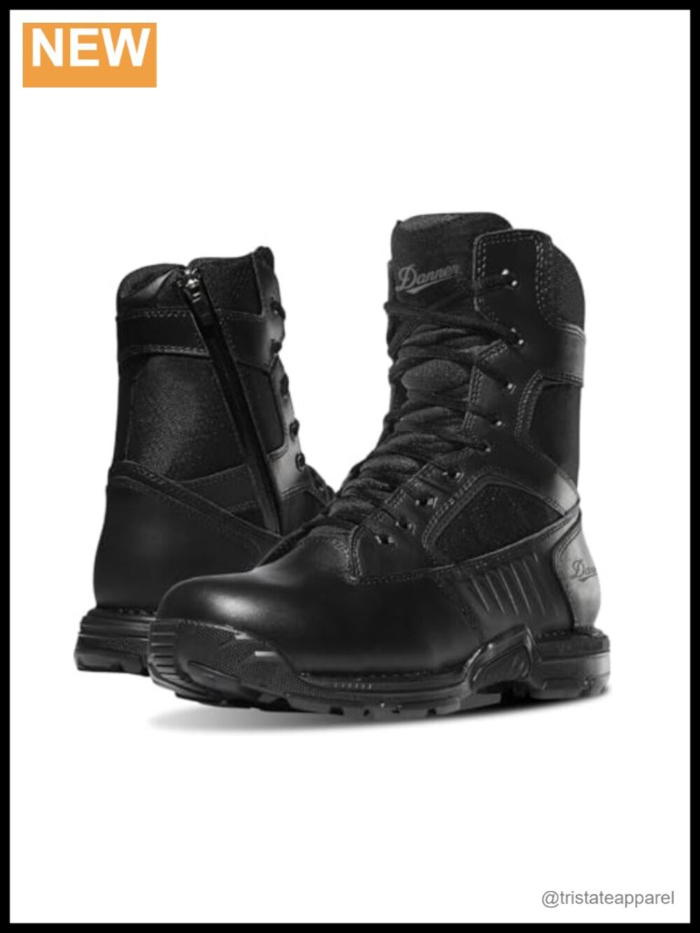 Waterproof Leather Military Tactical Boots Side Zip
